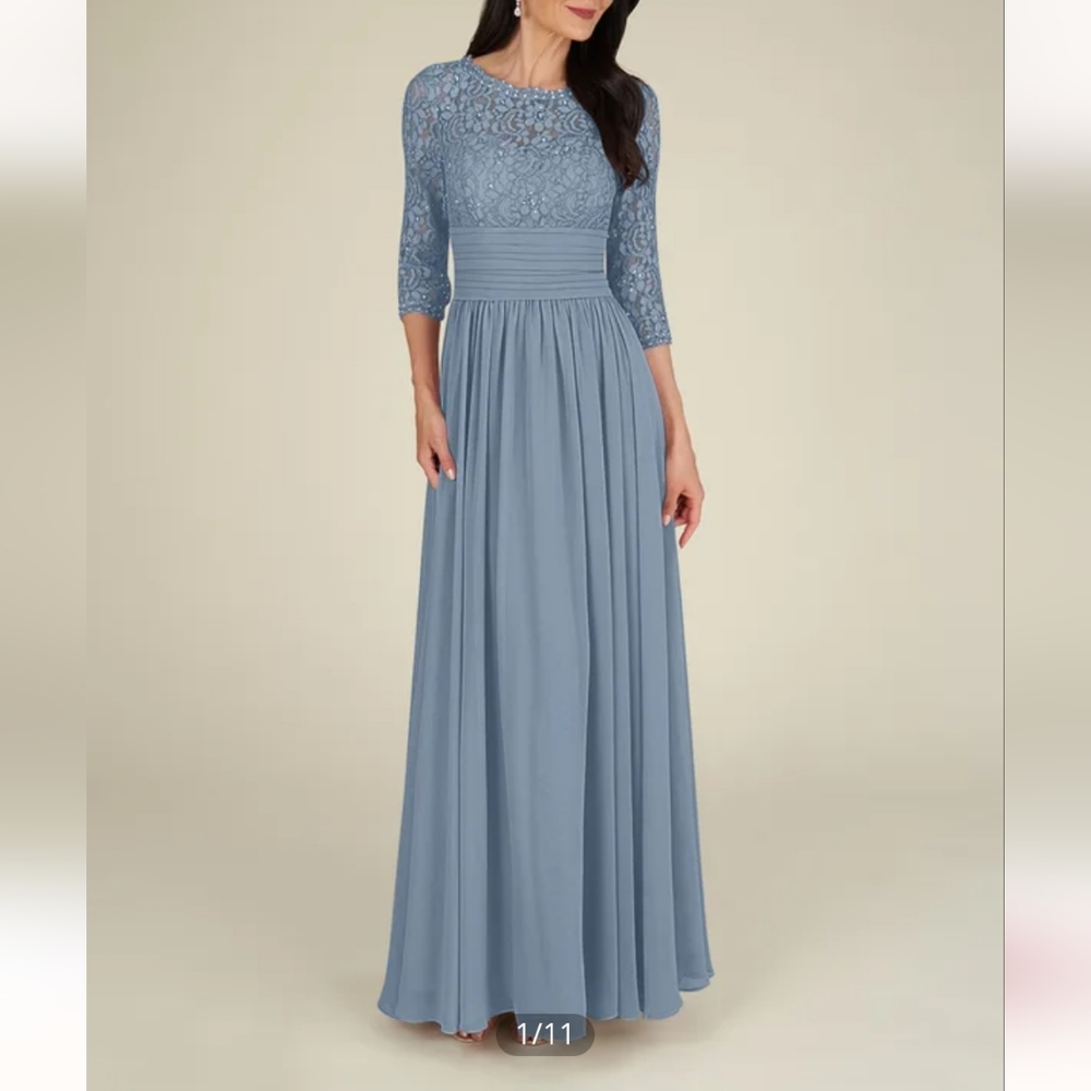 Dusty Blue Bridesmaid Mother of the Bride Dress Size 26W NWT